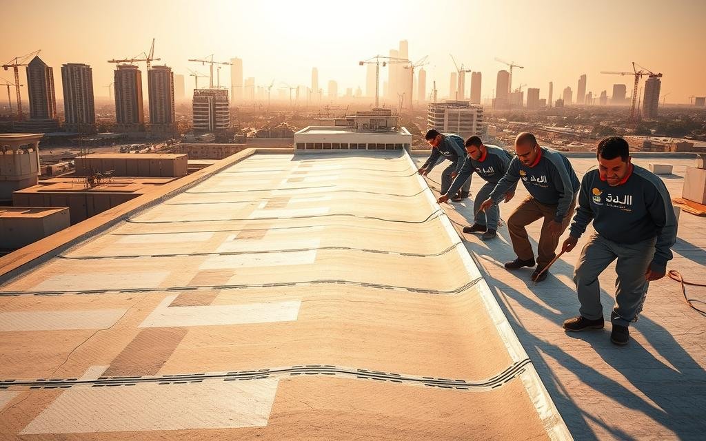 عزل اسطح النخيل بالدمام
